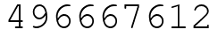 Число 496667612.