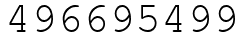 Число 496695499.