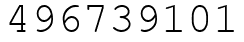 Число 496739101.
