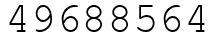 Число 49688564.