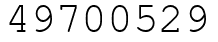 Число 49700529.