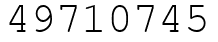Число 49710745.