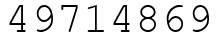 Число 49714869.