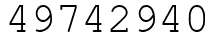 Число 49742940.