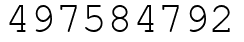 Число 497584792.