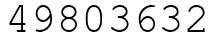 Число 49803632.