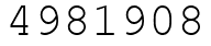Число 4981908.