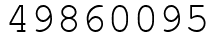 Число 49860095.