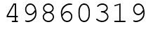 Число 49860319.
