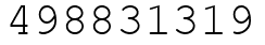 Число 498831319.