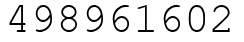 Число 498961602.