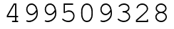 Число 499509328.