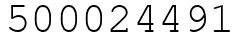 Число 500024491.