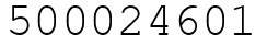 Число 500024601.