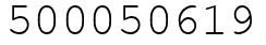 Число 500050619.