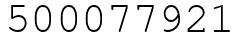Число 500077921.