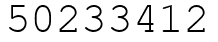 Число 50233412.
