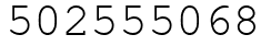 Число 502555068.