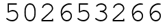 Число 502653266.