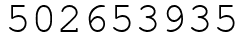 Число 502653935.