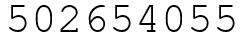Число 502654055.
