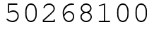Число 50268100.