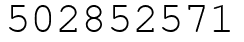 Число 502852571.