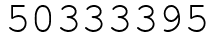 Число 50333395.