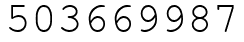 Число 503669987.