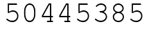 Число 50445385.