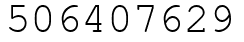 Число 506407629.
