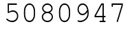 Число 5080947.