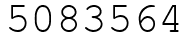 Число 5083564.