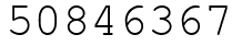 Число 50846367.