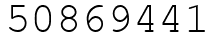 Число 50869441.