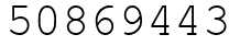 Число 50869443.