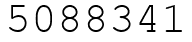 Число 5088341.