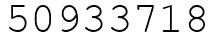 Число 50933718.