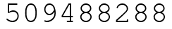 Число 509488288.