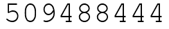 Число 509488444.