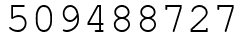 Число 509488727.