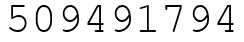 Число 509491794.