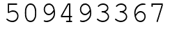 Число 509493367.