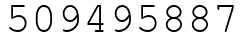 Число 509495887.