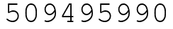 Число 509495990.