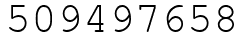 Число 509497658.
