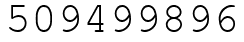 Число 509499896.