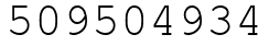 Число 509504934.