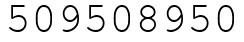 Число 509508950.
