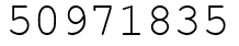 Число 50971835.